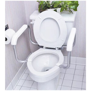TOILET RAILS ARM SUPPORT 1EA 2CS